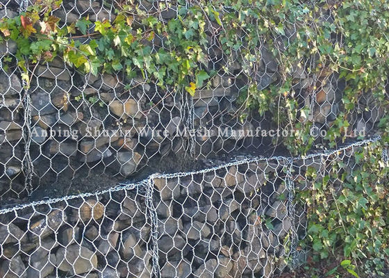 川の石4mmの鉄ワイヤー適用範囲が広いGabionの壁のおり