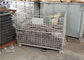 金網の鋼鉄パレットは倉庫のための折り畳み式の頑丈な貯蔵をおりに入れます