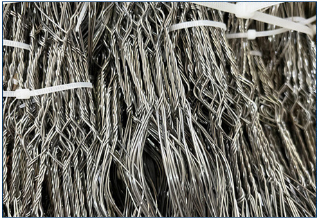 MZP 低視認性ワイヤー障害物 0.5-0.9mm 戦車防御メッシュ 3