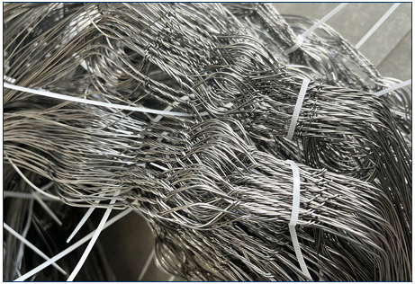 MZP 低視認性ワイヤー障害物 0.5-0.9mm 戦車防御メッシュ 4