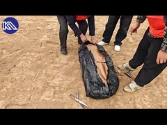 タンクバリア網の設置プロセス