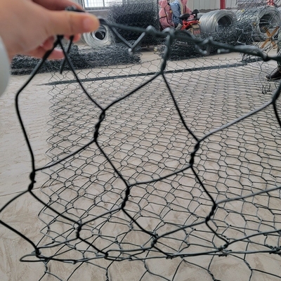 100x120mm 2x1x1 3.05mm ポリ塩化ビニールの上塗を施してある Gabion のバスケット 270 Gsm 亜鉛上塗を施してある