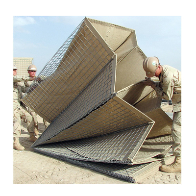 SGSの正方形の形のガーナの軍の防御的な障壁のGabionの障壁300GSM