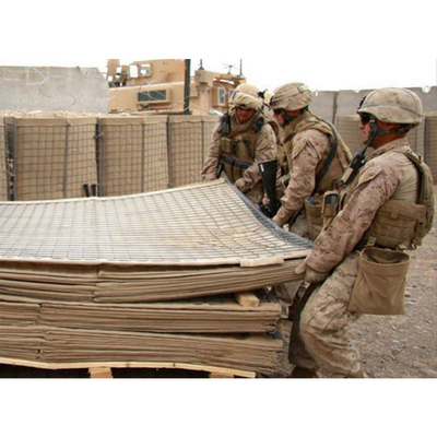 低炭素の鋼線は射撃分野のための75*75mmの軍の防御的な障壁を溶接した
