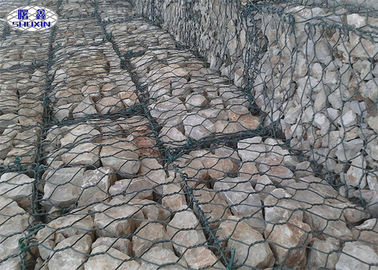 堤防の防止のための8X10によって電流を通される石のおりの壁の六角形の形