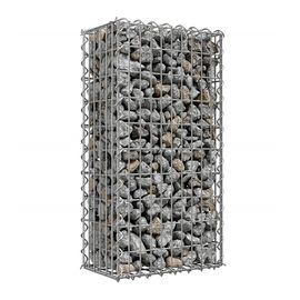 2x1x1安い石造りのGabionは箱の壁のGabionのバスケットの金網の囲をワイヤーで縛ります