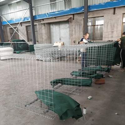 加熱溶接 防腐 HESCO 防護 軍事 壁 濃緑色 カナダ