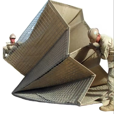 2x1x1mesh ガビオン 高セキュリティ 折りたたむ軍事壁 コンテナ 壁 バンカー