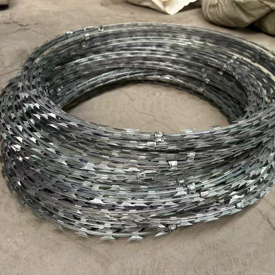 ガルバネスコンセルチナレーザーワイヤクロスコイルダブルループ