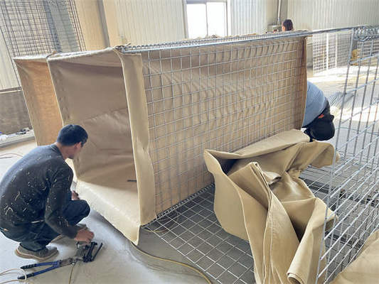 Galvanized Sand Wall Welded Defensive Barrier Explosion Proof Cage Flood Defense Gabion Blast Wall Geotextile Bastion Barriers
