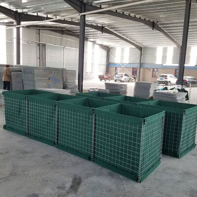 Factory Price Durable Welded 4mm Wire Mesh Gabion Wall Defensive Barrier Bastion For Sale