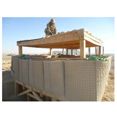 携帯用溶接された正方形の軍の砂の壁 Hesco の障壁 3x3 インチ