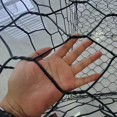 6x2x0.3m / 3x1x0.5m Phlippines Gabionのバスケット80x100ポリ塩化ビニールは塗った