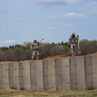 ミル10+Mil 3の防御的な軍の障壁GalfanはGabion箱Hescoを溶接した