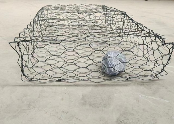 斜面サポート 2m X 1m X 1m カスタムガビオンバスケット 6x8cm メッシュホール