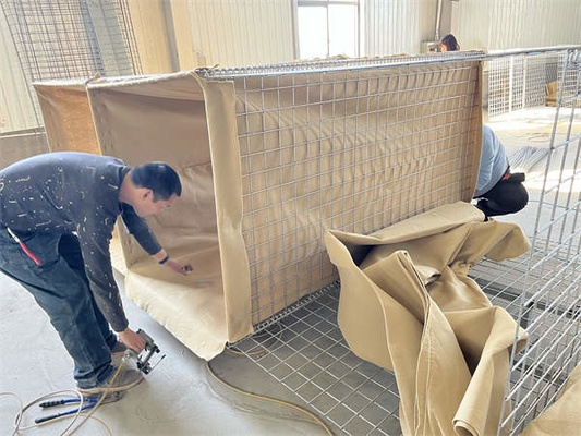 引き下げ可能な軍用スタイル 防護用ヘスコバリア