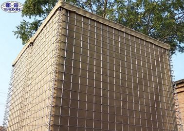 砂の壁の網のGabion箱の反送風防御的な障壁の送風軽減