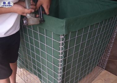 熱い浸された電流を通された軍のGabion箱のhescoの障壁、金網の擁壁