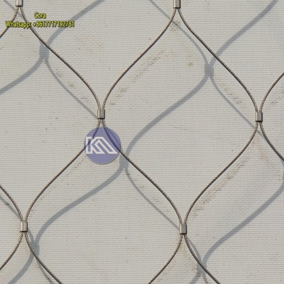 316L高強度ステンレス鋼ワイヤーロープ ドローン対策ネット 軍事国境安全フェンスネット用