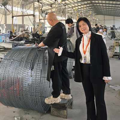 ウクライナ熱間圧延亜鉛メッキBTO-16有刺鉄線ブレードレイザーワイヤーセキュリティフェンス