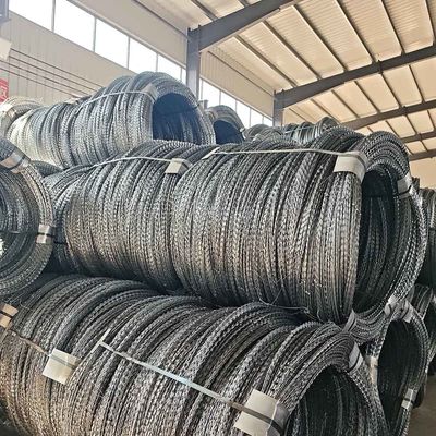 ステンレス鋼かみそり有刺鉄線戦術的セキュリティ境界