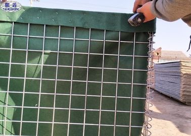 適用範囲が広い砂は緑のGeotextileで障壁によって電流を通されたGabionを満たしました