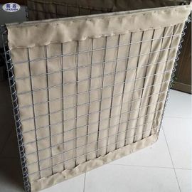 溶接された金網の砂は障壁/軍の砂のGabion箱の壁を満たしました