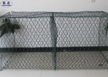 編まれたGabionの壁のおり/石のバスケットの擁壁の河岸の保護