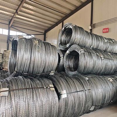 溶融亜鉛メッキ刃有刺鉄線かみそり有刺鉄線ファームセキュリティ反クライミング