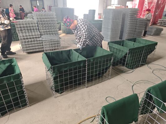 ミル 1 折りたたみ軍事バリア亜鉛メッキセキュリティウォール洪水戦術砂充填バリア