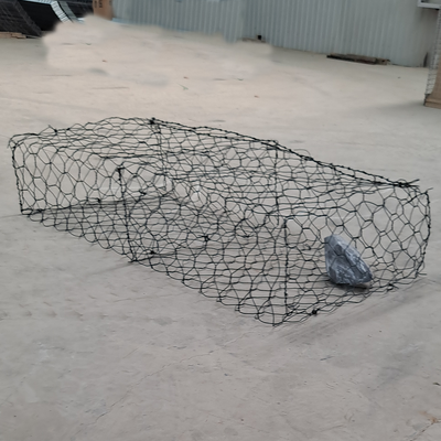 8*10cm Mesh Hole 2.7mm Wire Diameter Galvanized Steel Wire ガビオンバスケット ガビオンボックス for River Bank Protection