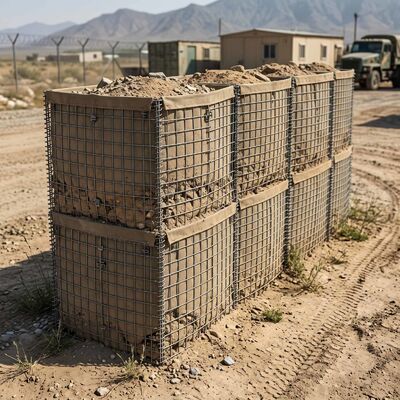 防御バリア |軍事および治水用の溶接蛇籠障壁壁