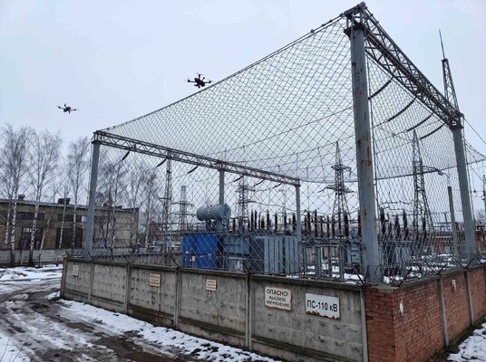 ロシアの対UAV防衛ネット |ワイヤーロープメッシュ保護ネット