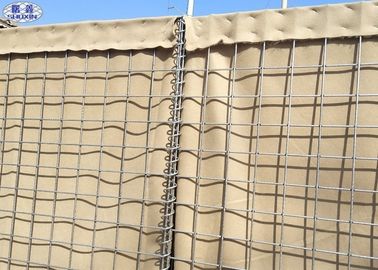 軍のHescoの要塞の保護のための砂によって満たされる障壁の擁壁
