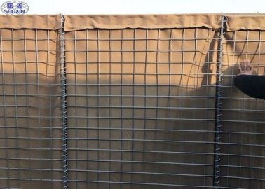 軍隊の砂は障壁によって溶接された金網箱75mm x 75mmを76.2 x 76.2mm満たしました
