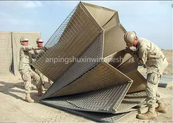 溶接の軍隊の反送風ミル3の砂は障壁を満たした