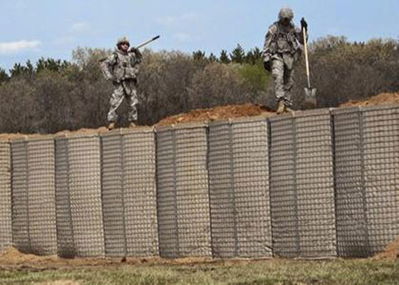 Mil10は溶接の軍の砂の盛り土の防御的な障壁4mmに電流を通した